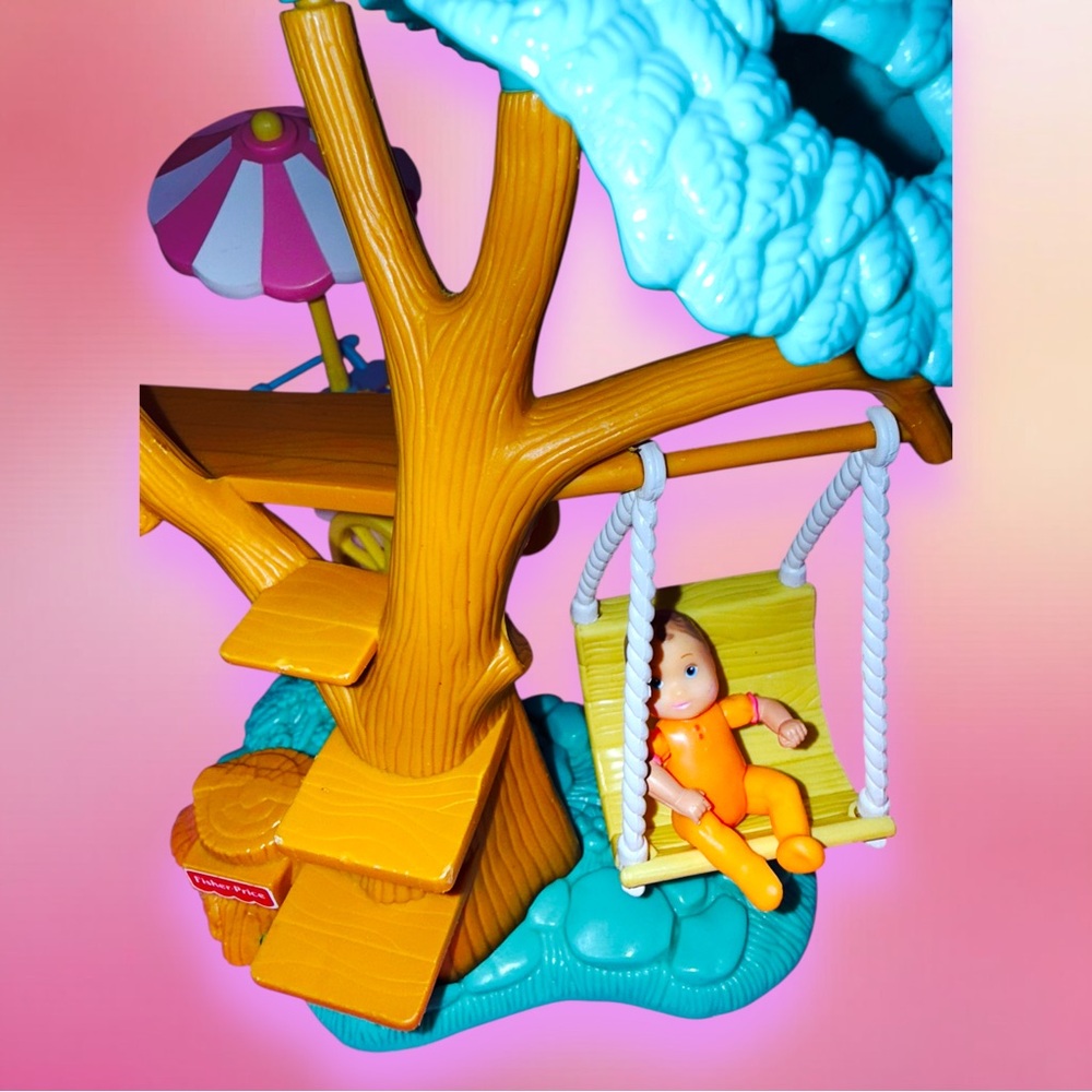 Vibrant Treehouse Adventure Playset with Swing